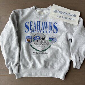 90s Seattle Seahawks Crewneck Football Sweatshirt Retro NFL Seahawks Shirt tee